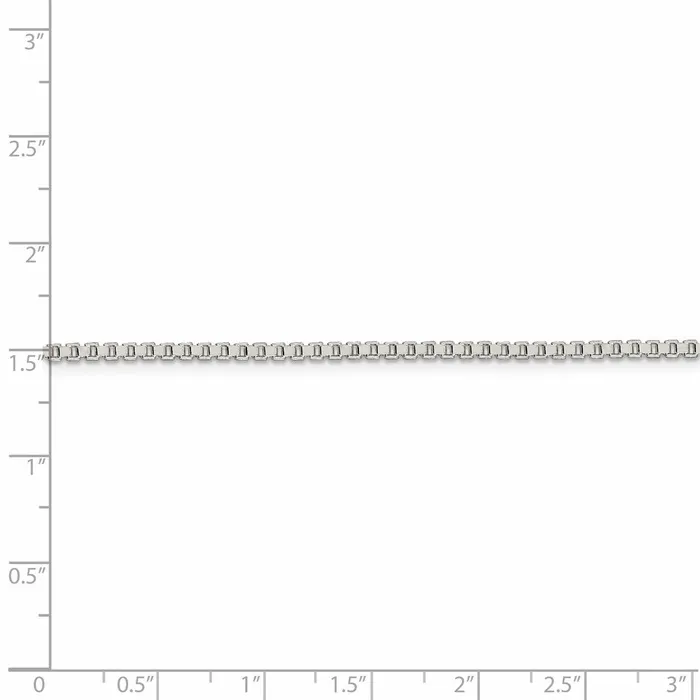 Rings TreasureFineJewelers Sterling Silver 2mm Box Chain