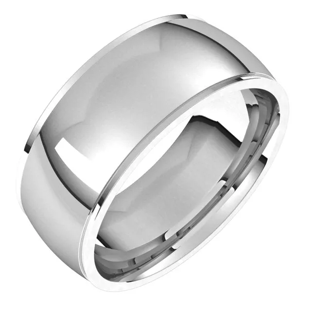 Rings TreasureFineJewelers Sterling Silver 8 mm Half Round Edge Comfort Fit Wedding Band Rings TreasureFineJewelers Sterling Silver 8 mm Half Round Edge Comfort Fit Wedding Band