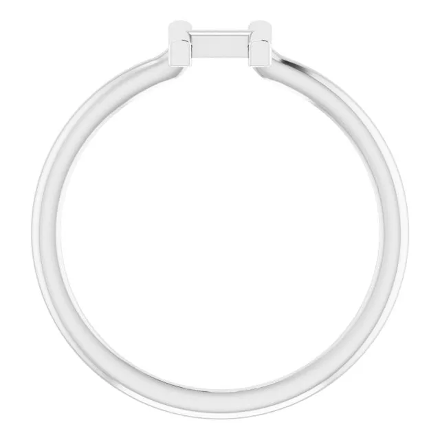 Rings TreasureFineJewelers Sterling Silver Initial H Ring