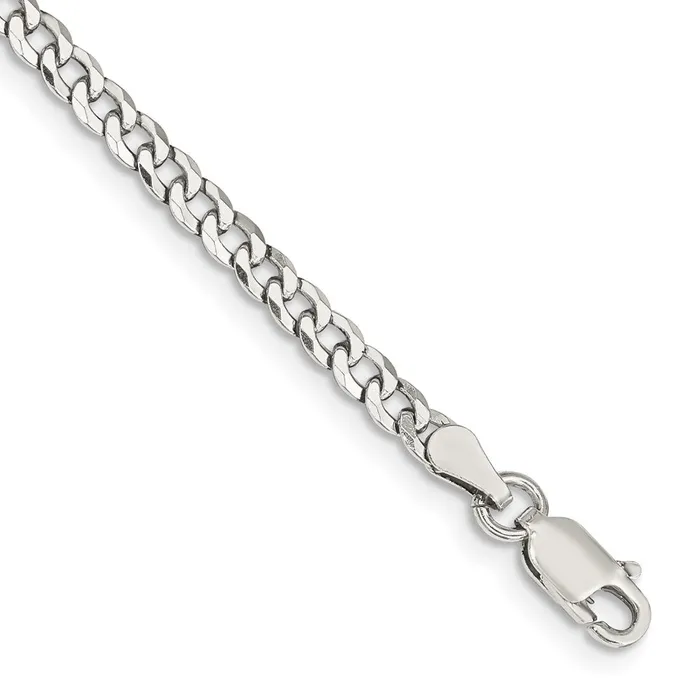 Sterling Silver 32mm Beveled Curb Chain TreasureFineJewelers Rings