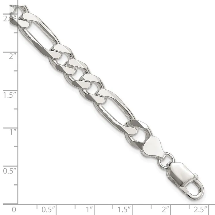 Sterling Silver 8mm Figaro Chain TreasureFineJewelers Rings