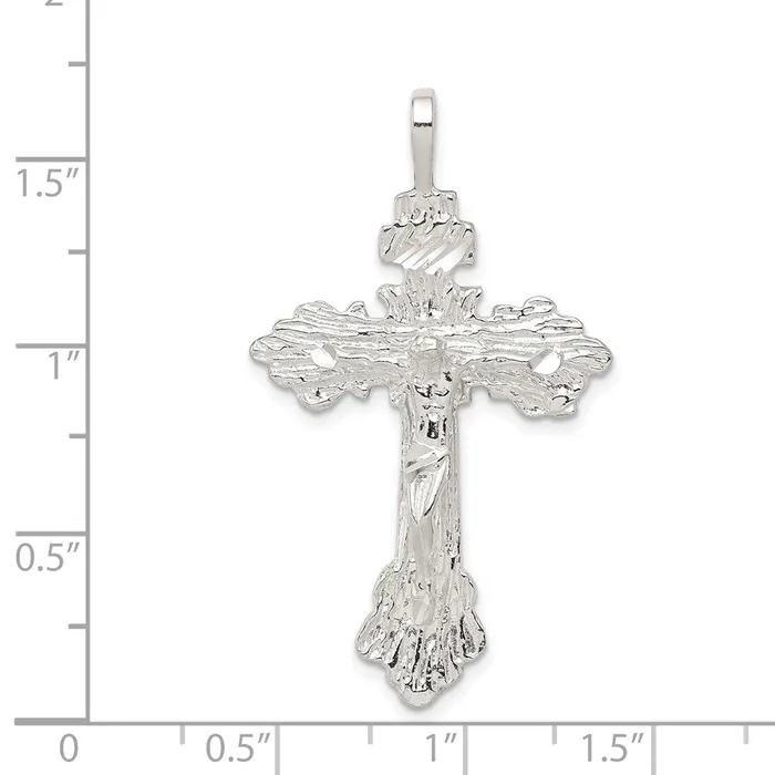 Sterling Silver Crucifix Pendant TreasureFineJewelers Necklaces