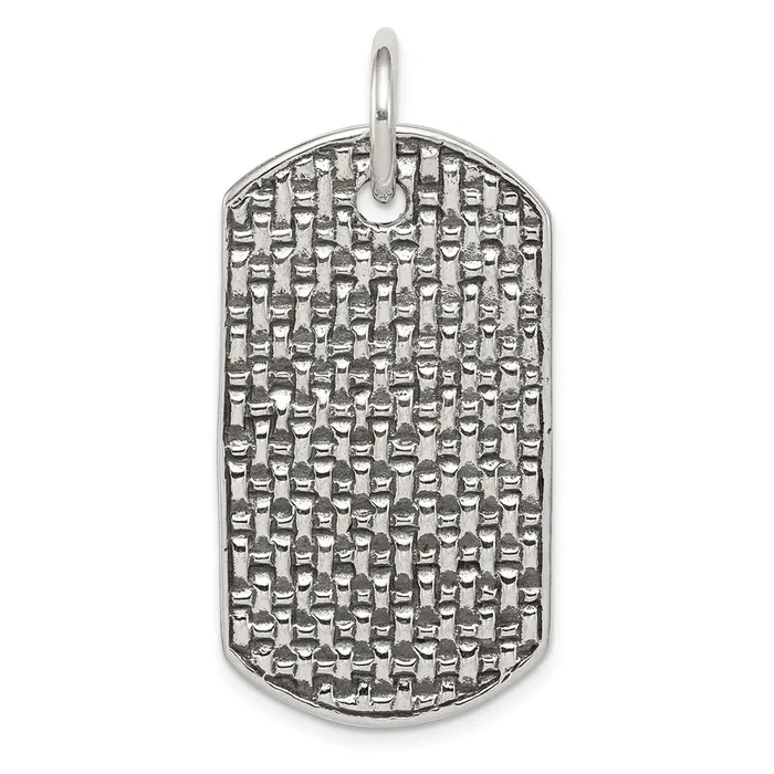 Sterling Silver Dog Tag Pendant TreasureFineJewelers Necklaces