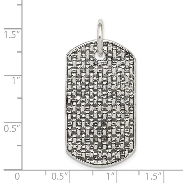 Sterling Silver Dog Tag Pendant TreasureFineJewelers Necklaces