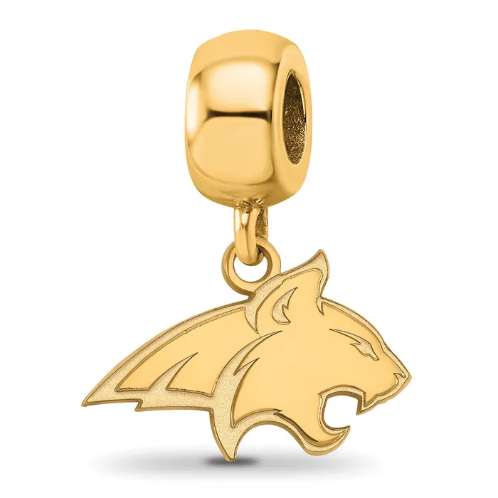 Sterling Silver Goldplated LogoArt Montana State University Bobcat Small Dangle Bead Charm TreasureFineJewelers Rings Sterling Silver Goldplated LogoArt Montana State University Bobcat Small Dangle Bead Charm TreasureFineJewelers Rings