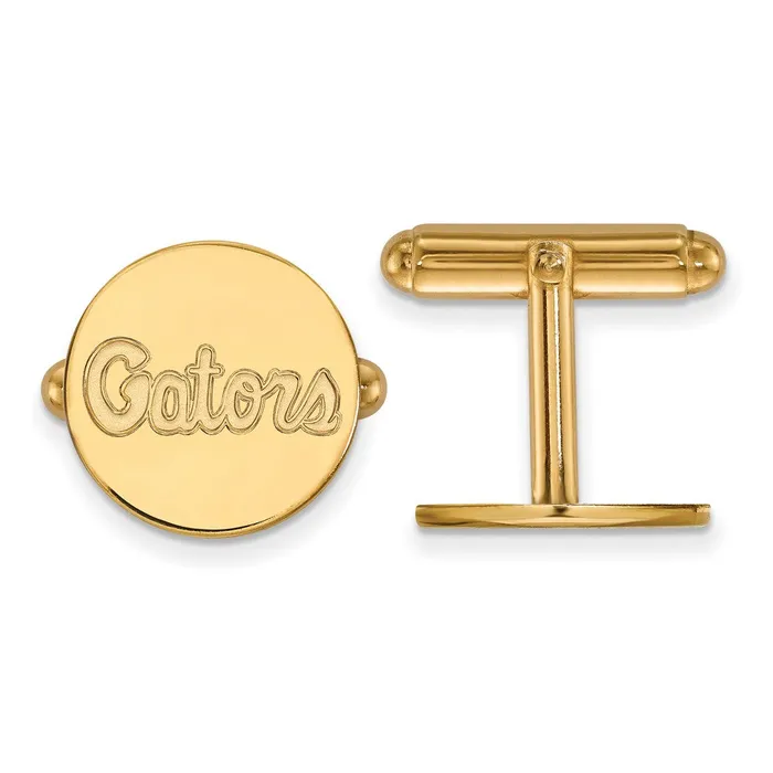 Sterling Silver Goldplated University of Florida Gators Script Cuff Links TreasureFineJewelers Rings Sterling Silver Goldplated University of Florida Gators Script Cuff Links TreasureFineJewelers Rings