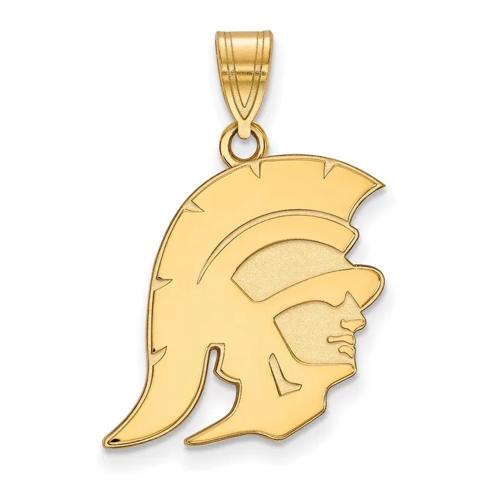 Sterling Silver Goldplated University of Southern California Trojan Large Pendant TreasureFineJewelers Necklaces Sterling Silver Goldplated University of Southern California Trojan Large Pendant TreasureFineJewelers Necklaces