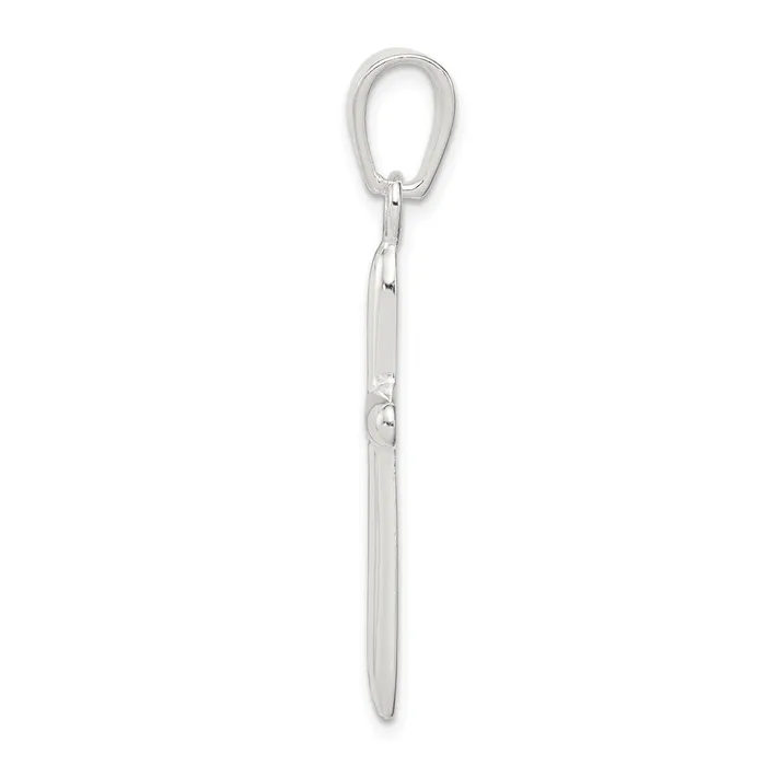 Sterling Silver Polished Cross Pendant TreasureFineJewelers Necklaces