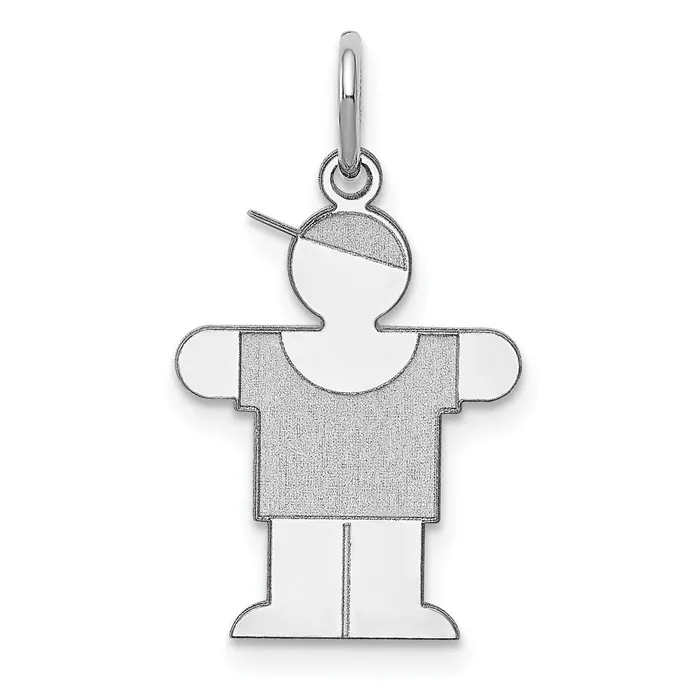 Sterling Silver Rhodiumplated Hugs Kid Charm TreasureFineJewelers Rings