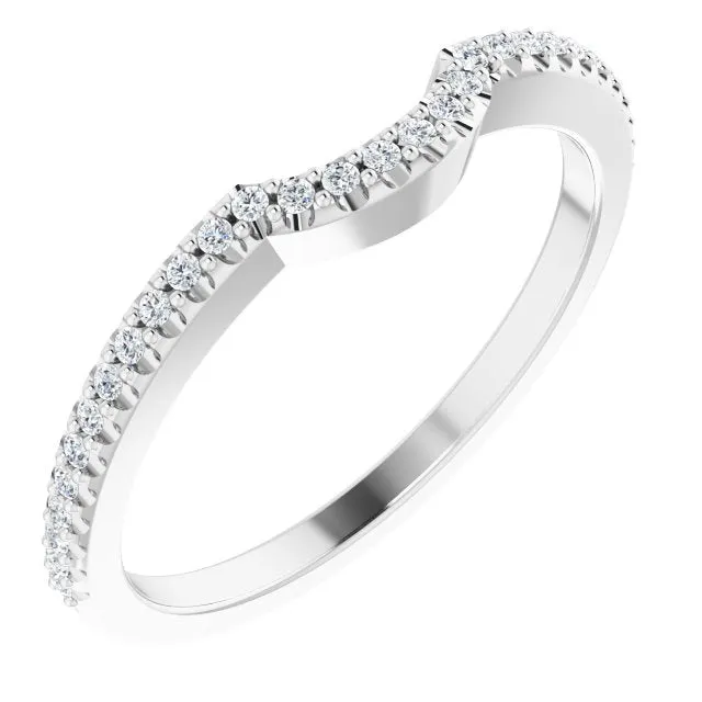 TreasureFineJeweler 14K White 18 CTW Natural Diamond Band Rings