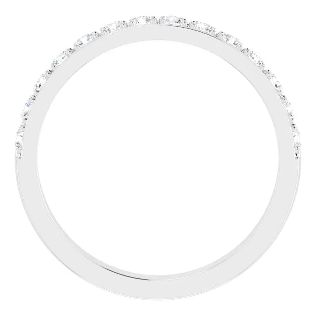 TreasureFineJeweler Rings 14K White 38 CTW Natural Diamond Anniversary Band