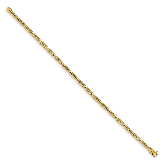 TreasureFineJewelers 14K 325mm Polished Fancy Link Bracelet Bracelets