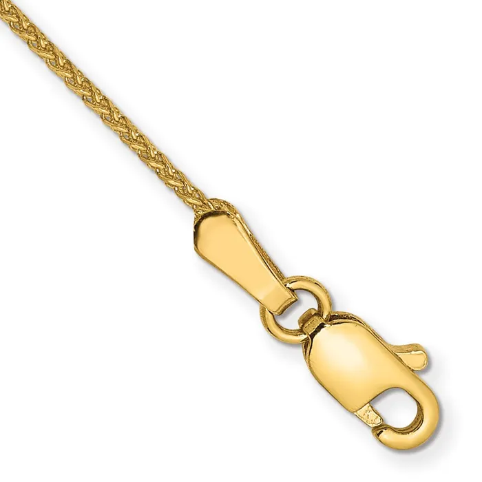 TreasureFineJewelers Bracelets 14K 6 inch 105mm Diamondcut Spiga with Lobster Clasp Bracelet TreasureFineJewelers Bracelets 14K 6 inch 105mm Diamondcut Spiga with Lobster Clasp Bracelet