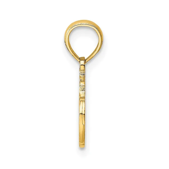TreasureFineJewelers Charm Necklaces 14K 1 TEACHER Charm