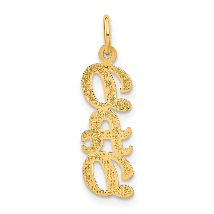 TreasureFineJewelers Charm Necklaces 14k DAD Charm