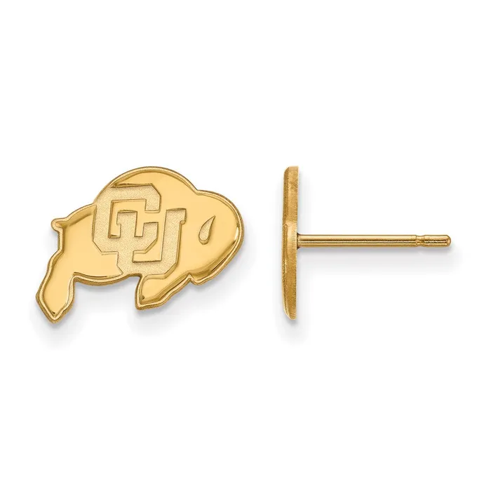 TreasureFineJewelers Earrings 10k Gold University of Colorado XS Post Earrings TreasureFineJewelers Earrings 10k Gold University of Colorado XS Post Earrings