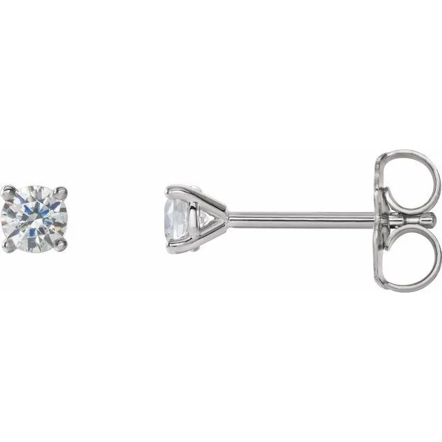 TreasureFineJewelers Earrings 14K White Gold 16 LabGrown Diamond Stud Earrings TreasureFineJewelers Earrings 14K White Gold 16 LabGrown Diamond Stud Earrings