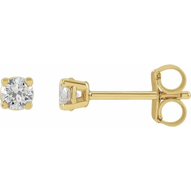 TreasureFineJewelers Earrings 14K Yellow Gold 14 CTW LabGrown Diamond Stud Earrings TreasureFineJewelers Earrings 14K Yellow Gold 14 CTW LabGrown Diamond Stud Earrings