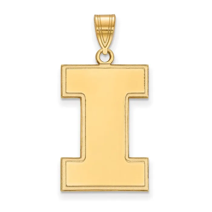 TreasureFineJewelers Necklaces 10K Yellow Gold University of Illinois XL Pendant TreasureFineJewelers Necklaces 10K Yellow Gold University of Illinois XL Pendant