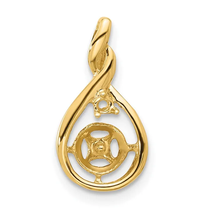 TreasureFineJewelers Necklaces 14k Yellow Gold 7mm Black FW Cultured Pearl VS Diamond pendant TreasureFineJewelers Necklaces 14k Yellow Gold 7mm Black FW Cultured Pearl VS Diamond pendant