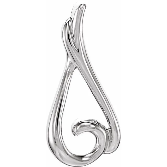 TreasureFineJewelers Necklaces Sterling Silver Freeform Pendant