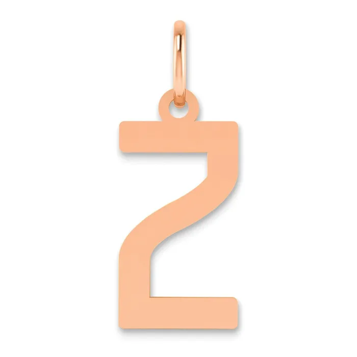 TreasureFineJewelers Necklaces Sterling Silver Roseplated Letter Z Initial Pendant TreasureFineJewelers Necklaces Sterling Silver Roseplated Letter Z Initial Pendant