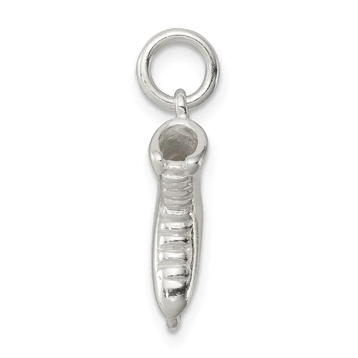 TreasureFineJewelers Rings Sterling Silver Ice Skate Charm