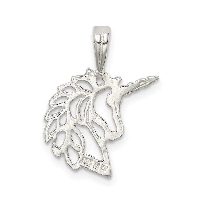 TreasureFineJewelers Rings Sterling Silver Unicorn Charm