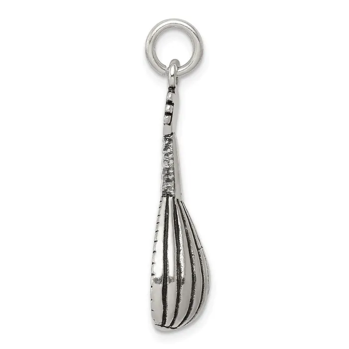 TreasureFineJewelers Sterling Silver Antiqued Mandolin Charm Rings
