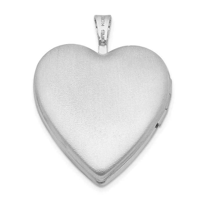 TreasureFineJewelers Sterling Silver Rhodiumplated Enameled Flower Butterfly Heart Locket Rings