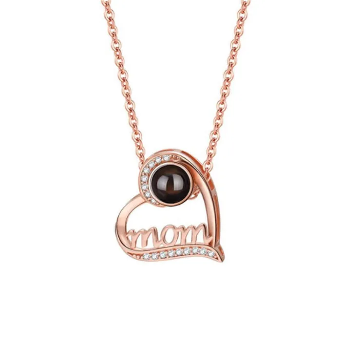Trendolla Jewelry Necklaces Mom Mothers Day Love Necklace with Picture Inside Trendolla Jewelry Necklaces Mom Mothers Day Love Necklace with Picture Inside
