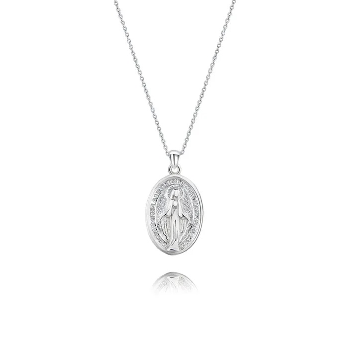 Trendolla Jewelry Necklaces Sterling Silver Female Virgin Mary Pendant Gold Virgencita Necklace Trendolla Jewelry Necklaces Sterling Silver Female Virgin Mary Pendant Gold Virgencita Necklace