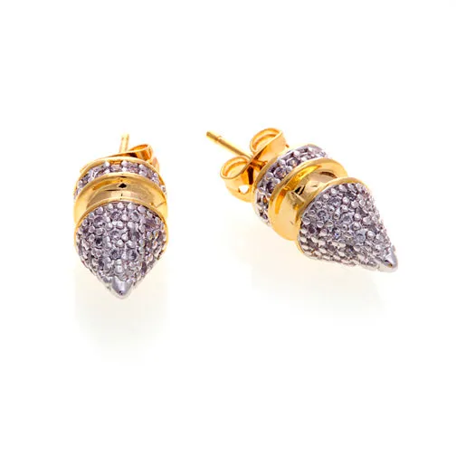 vendorunknown Bracelets Pave Tree Spike Studs