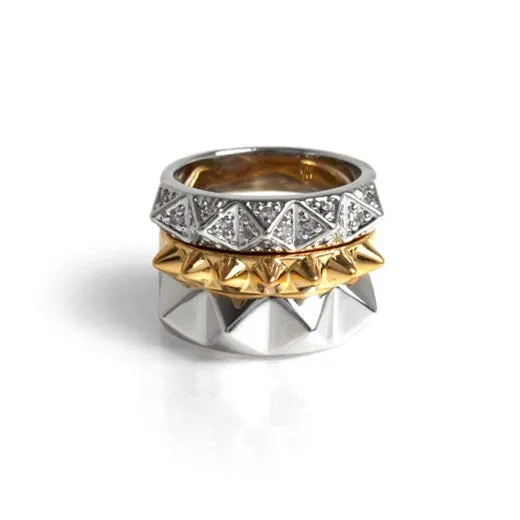 vendorunknown Rings Stack Pyramids Ring Set