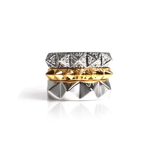 vendorunknown Rings Stack Pyramids Ring Set vendorunknown Rings Stack Pyramids Ring Set