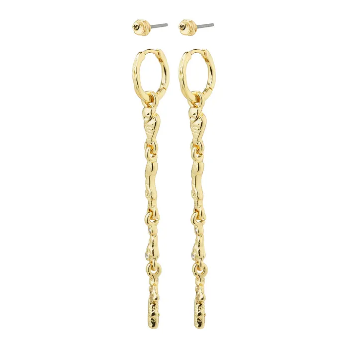 Breathe Gold Plated 2in1 Earring Set Pilgrim Earrings