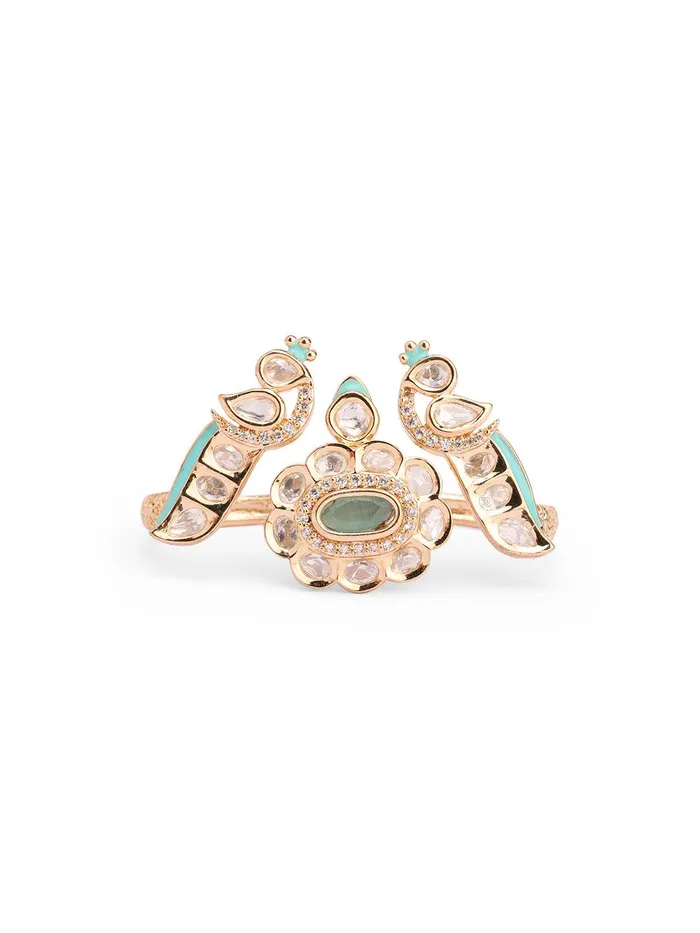 Curio Cottage Meira Two Tokai Kundan Ring Rings Curio Cottage Meira Two Tokai Kundan Ring Rings