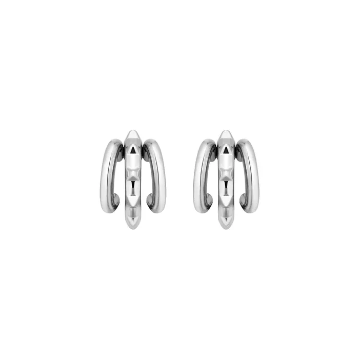 Earrings Black Gloves Triple Layer Symmetrical Stud Earrings Blackheadshop Earrings Black Gloves Triple Layer Symmetrical Stud Earrings Blackheadshop