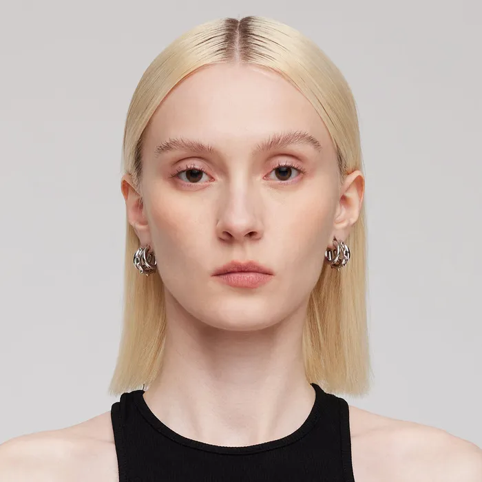 Earrings Black Gloves Triple Layer Symmetrical Stud Earrings Blackheadshop Earrings Black Gloves Triple Layer Symmetrical Stud Earrings Blackheadshop