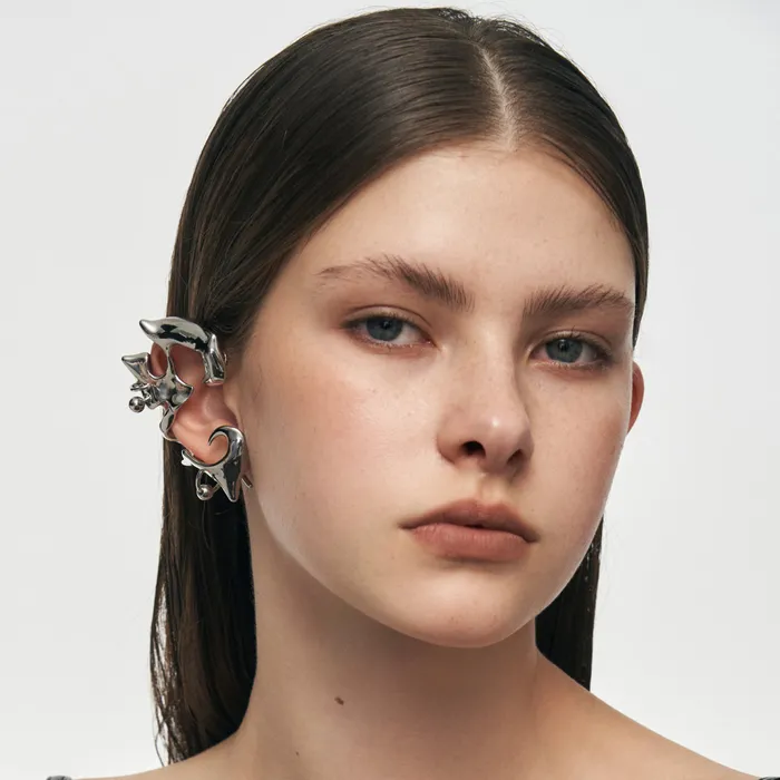 Earrings Blackheadshop Devil Spike Ear Cuff