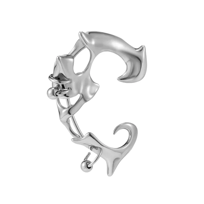 Earrings Blackheadshop Devil Spike Ear Cuff Earrings Blackheadshop Devil Spike Ear Cuff
