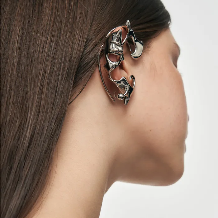 Earrings Blackheadshop Devil Spike Ear Cuff Earrings Blackheadshop Devil Spike Ear Cuff