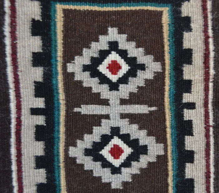 navajorug Necklaces Crystal Design Navajo Rug Malinda Nez Churro 1736 115 x 14