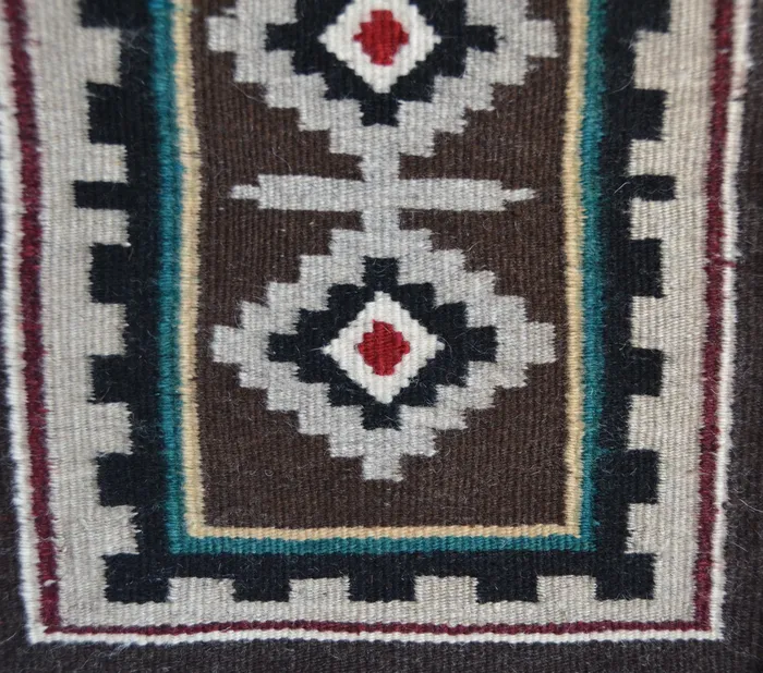 navajorug Necklaces Crystal Design Navajo Rug Malinda Nez Churro 1736 115 x 14