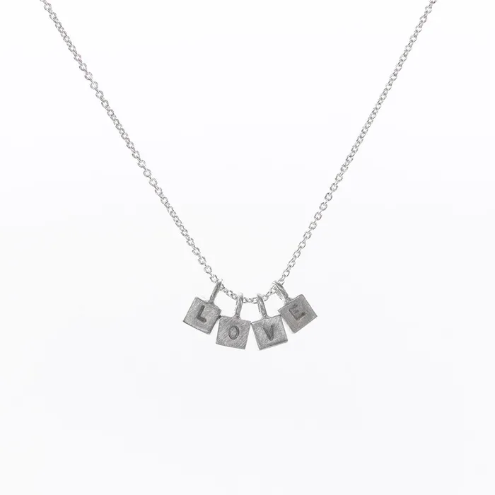 Necklaces Andrea Waines Love Cube Necklace