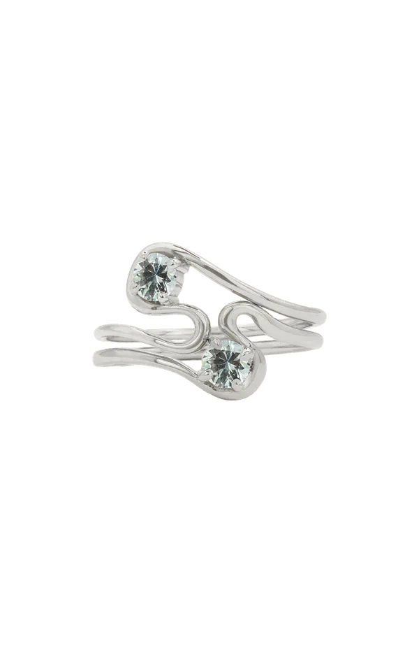Rings Montana Sapphire Twin Flame Ring Set Faeber Studio