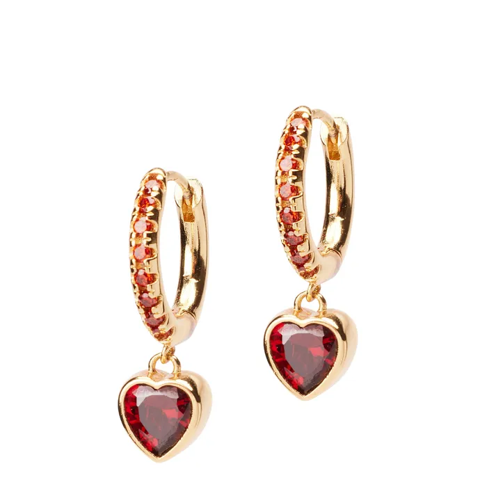 THORNE DYNASTY Necklaces Royal Heart Huggies