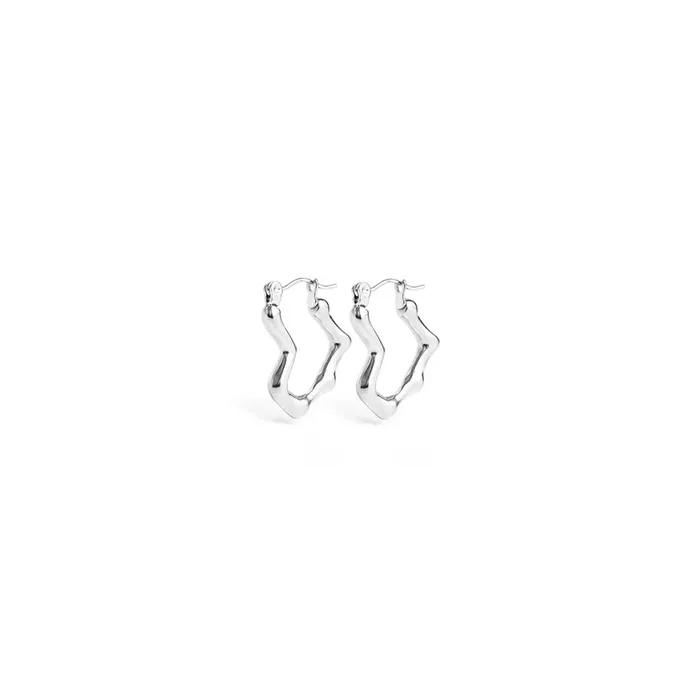 WellDunn Rings Winslet Silver Hoops