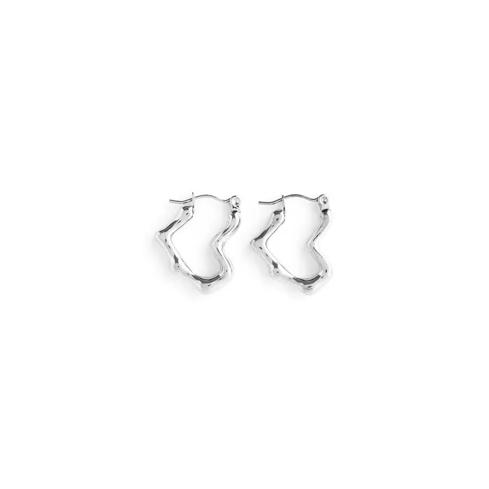 WellDunn Rings Winslet Silver Hoops