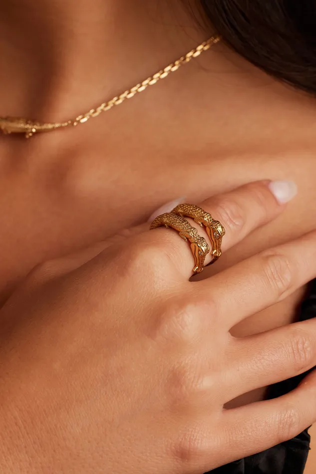 Zapata Eye Croc Ring Thorne Rings